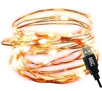 MSC 10ft / 3M * 30 LED's USB Powered LED Warm White Coloured String Fairy Lights On Copper Cable, Ideal for Christmas, Xmas, Party,Wedding,Decoration Warm-USB-3M