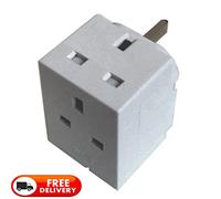 MSC 45130-3 Way Multi Socket Adaptor Plug Fused | UK Mains 13Amp 3 Way Adapter Plug Fused