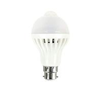 MSC 5 Watt 450 Lumen B22 Motion and Dusk Dawn Sensitive PIR LED Light Bulb - Automatic Motion Sensor Bulb - Warm White Light Bulb 3000k Energy Saving 5w - 50w B22 Warm