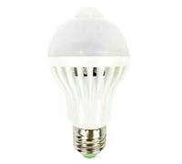 MSC 5 Watt 450 Lumen E27 Motion and Light Sensitive PIR LED Light Bulb - Automatic Motion Sensor Activated - Warm White Light Bulb 3000k Energy Saving E27 Warm