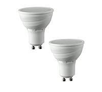 MSC 5 Watt 450 lumen GU10 Cool 2 Pack - Automatic Dusk To Dawn Sensor LED bulb - Auto On / Off - Daylight / Cool White Light Bulb 6500k Energy Saving 5w - 50w 5 Watt 450 lumen GU10 Cool 2 Pack