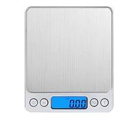 MSC Digital Scales, (3Kg/ 0.1g) Precision Pocket Food, Jewellery, Tare PCS Features, Stainless Steel, Batteries Not Included (1 Pack)
