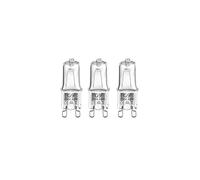MSC-G9-40w-Warmx3: 3x 40W G9 Halogen Oven Bulbs, 3000K Warm White, Dimmable, 360 Beam - Fits Zanussi, AEG & Stoves