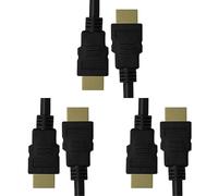 MSC HDMI Cable 10m Features 1080p High definition 10 Meter Lead - viewing Compatible with Fire TV, Apple TV, Xbox PlayStation PS4 PS3 PC Audio Return Channel 1080-10m (Pack of 3)