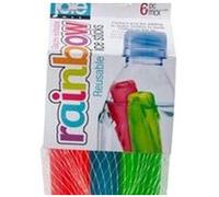 MSC International Joie Rainbow Reusable Ice Cube Sticks for Water Bottles, Set of 6, Assorted Colors