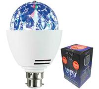 MSC LED B22 Disco Ball Light Rotating Multi-Coloured Lights Bulb Bayonet Fitting B22