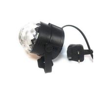 MSC LED Rotating Disco Ball Mini Plug in Stage Light - Rotating RGB Party Light Crystal Ball Sound Activated Bulb 1 Pack