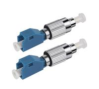 MSDADA 2 Pcs Visual Fault Locator Adapter, Fiber Optic Connector, Single Mode 9/125um FC Male to LC Female Adapter for VFL Connector