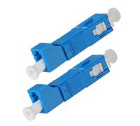 MSDADA 2 Pcs Visual Fault Locator Adapter, Optical Equipment Tool Singlemode 9/125 SM LC Female to SC Male Hybrid Flange Optical Fiber Adapter Connector for Digital Communication