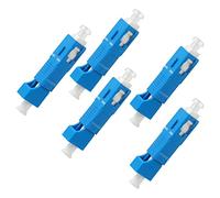 MSDADA 5 Pcs Visual Fault Locator Adapter, Optical Equipment Tool Singlemode 9/125 SM LC Female to SC Male Hybrid Flange Optical Fiber Adapter Connector for Digital Communication