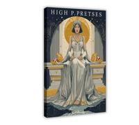 MSDGXL The High Priestess Tarot Card Poster Canvas Poster for Living Room Decor Gift