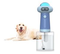 MSDONG Electric automatic Cat Foam machine - 1200mA Battery, 350ml Capacity, IPX7 Waterproof, Magnetic Charging, Large Foam Production for Cats/Dogs/Pets and Household Cleaning (Blue)