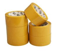 MSDS-SOLUTIONZ 6 Brown Packaging Tape Rolls 48MM X 91M Packing Tape for parcels and Boxes. Heavy Duty & Strong Tape Provides Secure and Sticky Seals for Your Boxes & parcels Extra Long
