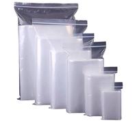 MSDS Solutionz Grip Seal Bags Choose Your Size Clear Resealable Plastic Bags Strong, Leak-Proof & Reusable Food-Grade, Freezer-Safe & Multipurpose Storage (500, 7.5"x7.5")