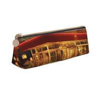 MSDXJQ Vintage Eatery Dinner Pencil Case with Zipper Pen Case Portable Pen Organizer for School Travel Office
