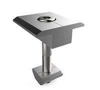 MSEKKO Mid Clamps 10 Pieces Aluminum Alloy Solar Panel Mounting Brackets Mid Clamp T Shaped Mid Clamp for Framed Panels 40mm/45mm/50mm