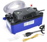 MSELTOS 1/30 HP 130 GPH 20ft Max Head HAVC Condensate Pump, 110V/240V w/Automatic Safety Switch, Removal Drain Pump for Air Conditioner, Furnace, Dehumidifier, Ice Maker, AC Unit