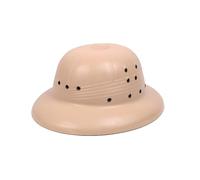 MSemis Adult Plastic Pith Helmet - Ideal For Jungle Safaris, Zoo Keeper, Explorer Guide, And Themed Costume Khaki One Size