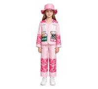 MSemis Girls Kids Explorer Suit Jungle Explore Outfit | Zoo Keeper Suits,Jungle Explorer Costume,V Neckline Coat,Zookeeper Outfit,Halloween Cosplay Dress-up,Zoo Animal Keeper Sets