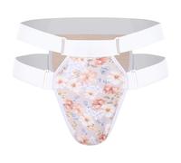MSemis Women Postpartum Belt Prolapse Support Underwear Comfortable Fit Low Waist Adjustable Straps Panties Floral XL