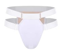 MSemis Women Postpartum Belt Prolapse Support Underwear Comfortable Fit Low Waist Adjustable Straps Panties White XL