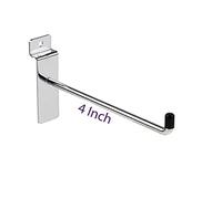 MSF 50 X 4 Inch Slatwall Hooks Or 10cm Single Prong Slatwall Hook Pack of 50PCS