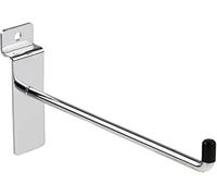 MSF 75 X 8 Inch Slatwall Hooks Or 20cm Single Prong Slatwall Hook Pack of 75PCS
