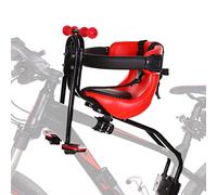 MSFE Front Mounted Children's Bike Seat,Bearing 50kg Childrens Bike Seat Front,Safe Kids Bike Seat With Seat Belt,Back Rest,Foot Pedals,Handrail,Suitable For Children Aged 8 Months To 4 Years