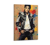 MSGFBV Michael Jackson Pop Art Poster Decorative Painting Canvas Wall Posters And Art Picture Print Modern Family Bedroom Decor Posters 08x12inch(20x30cm)