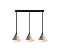 MSGIRVLZL Adjustable Led Ceiling Light, Long Plate Iron Chandelier for Living Room, Dining Room, Bedroom, E27 Screw-in Light Fixture, Home Decor Lighting (White), Recessed Light Fixture