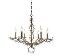 MSGIRVLZL American Style Rustic Crystal Chandelier Ceiling Light, Minimalist Postmodern Fashion Hotel Lighting, Retro Silver Iron Lamps, Living Room Ceiling Light, Hanging Lamp, Restaurant Chandelier