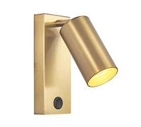 MSGIRVLZL Applique De Chevet En Métal, Luminaire E27, Lampe De Lecture Réglable 180 ° + 90 °, Applique Murale D'Éclairage Décoratif De Chambre À Coucher, Appliques Murales Simples Et Modernes Pour Cou