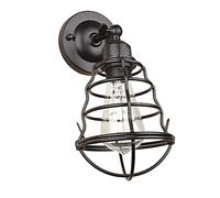 MSGIRVLZL Applique Murale À Cage En Fil, Appliques De Lanterne Rétro E27, Luminaire Noir, Lampes Murales Décoratives Pour Cheminée De Ferme Antique Pour Salle À Manger, Couloir, Chambre