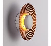 MSGIRVLZL Applique Murale À Disque Led 5W Avec Finition Dorée, Éclairage Mural En Aluminium, Applique Murale Minimaliste Moderne, Appliques À Une Tête Pour Têtes De Lit De Chambre, Couloirs/White Ligh