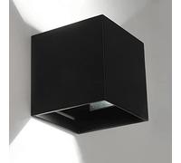 MSGIRVLZL Applique Murale Créative À Led 7W, Appliques Carrées En Fer Forgé, Luminaire Réglable, Applique Murale Décorative Minimaliste Moderne Pour Chevet, Allée, Salon, Villa/Black-White Light