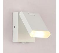 MSGIRVLZL Applique Murale De Chevet Ultra-Mince, Applique Murale En Métal En Alumiavec Fonction De Réglage Rabattable Vers Le Haut Et Vers Le Bas, Appliques Murales Modernes À Led 3W, Appliques Mur/Bl