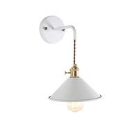 MSGIRVLZL Applique Murale De Style Nordique, Lampe Suspendue Pour Luminaire Intérieur Avec Prise E27 - Applique Murale Pour Salon, Couloir, Escaliers, Hôtel, Chambre, Restaurant/Blanc