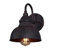 MSGIRVLZL Applique Murale D'Extérieur E27, Applique Murale À Col De Cygne, Luminaires Muraux Étanches Noirs Pour Maison, Terrasse, Porche, Balcon, Cour