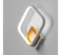 MSGIRVLZL Applique Murale Diamant 16W Led, Support En Fer Forgé + Corps De Lampe En Aluminium, Appliques Blanches Minimalistes Modernes Pour Tête De Lit, Cage D'Escalier, Couloir/White Light