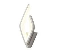 MSGIRVLZL Applique Murale D'Intérieur Losange Lampe De Chevet Flamme Créative Luminaire Décoratif Led Moderne, Applique Murale À Montage En Surface Simple Pour Salon, Chambre À Coucher, 12W-1200 Lumen