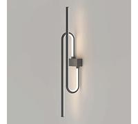 MSGIRVLZL Applique Murale Linéaire De Chevet Créative, Applique Murale Longue En Métal Avec Abat-Jour En Acrylique, Appliques Murales Modernes De Salon À Led 24W, Lumière D'Ambiance D'Éclairage Décora