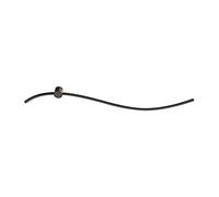 MSGIRVLZL Applique Murale Linéaire Noire, Applique Murale En Métal Serpent Créatif Avec Abat-Jour En Acrylique, Appliques Murales D'Intérieur À Led 10W, Appliques Murales Minimalistes Modernes Pour Ch