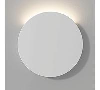 MSGIRVLZL Applique Murale Ronde Blanche, Applique Murale En Métal Ultra-Mince, Applique Murale Led À Éclairage Vers Le Haut - Mode 3 Couleurs, Appliques Murales Décoratives De Chevet, Appliques Murale