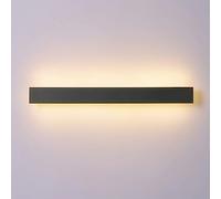 MSGIRVLZL Applique Rectangulaire Noire, Applique Murale À Bande Métallique Avec Abat-Jour En Acrylique, Applique Murale De Couloir Ultra-Mince, Appliques Murales Led Modernes - 3 Modes De Couleur, App