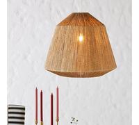 MSGIRVLZL Boho Coastal Rattan Hemp Rope Chandelier Light Fixture Large Woven Rustic Vintage Hanging Lamp Farmhouse Basket Hanging Lamp for Kitchen Island Dining Room Restaurant Foyer/B