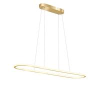 MSGIRVLZL Creative Kitchen Island Light, Lampe À Suspension Linéaire En Métal Avec Abat-Jour En Acrylique Iris, Lampes À Suspension À Led Modernes, Longs Lustres Minimalistes Pour Îlot De Cuisine L/Di