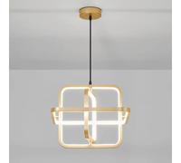MSGIRVLZL Creative Square Line Light, Lampe Suspendue D'Éclairage De Salle À Manger En Métal, Lustres De Couloir À Led Modernes, Lampes De Suspension D'Îlot De Cuisine Simples Réglables Rotatives Diy/