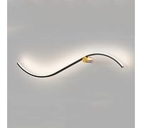MSGIRVLZL Fond Décoration Murale Applique Murale Créative En Alumien Forme De Serpent Applique Murale 13W Led Appliques Murales Minimalistes Pour Fond Mur Salon, Chambre, Cuisine/100Cm-White Light