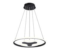 MSGIRVLZL Lampe À Suspension Créative À Panneau Acrylique, Suspension À Led Moderne, Lampes À Suspension À Anneau En Métal Pour Salle À Manger, Lustres D'Éclairage De Chambre Simple 3 Luminaires En Mo