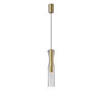 MSGIRVLZL Lampe À Suspension De Chevet Créative Pour Chambre À Coucher, Lampe De Lecture Led Moderne 3W, Lampes Suspendues En Laiton Avec Abat-Jour En Verre, Suspension D'Éclairage Décoratif De Salle